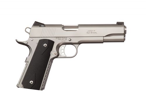 Ed Brown AE-SS Alpha Elite Single 45 ACP 5 7+1 Black Poly Grip Stainless Stee