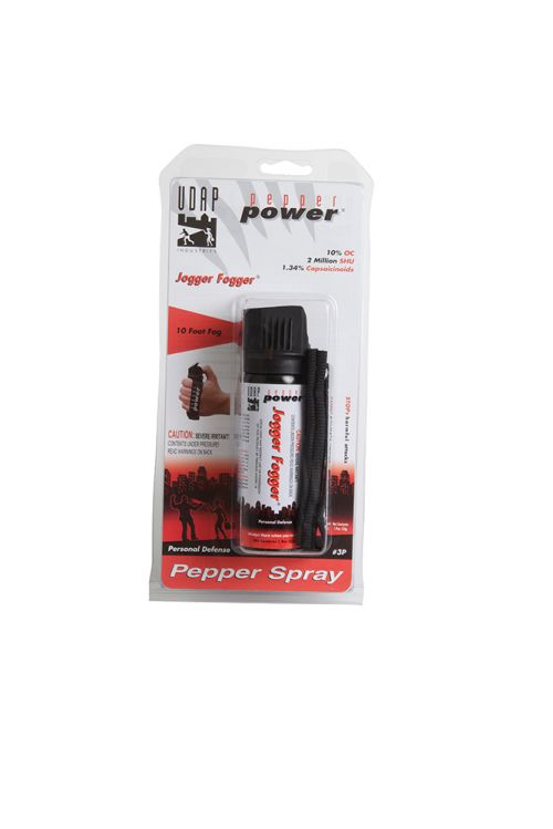 UDAP Jogger Fogger Pepper Spray 1.9oz/11g 10 Feet Fog Spray Black