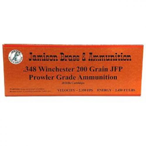 Jamison Prowler Grade 348 Winchester 200 GR Jacketed Flat Point 20