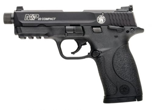 Smith & Wesson M&P 22 Compact Threaded Barrel 22 Long Rifle Rimfire Pistol