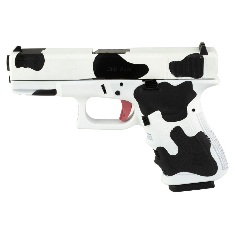 GLOCK G25 Gen3 380 ACP 4.02in 15rd Custom Cow Print Cerakote by Skydas