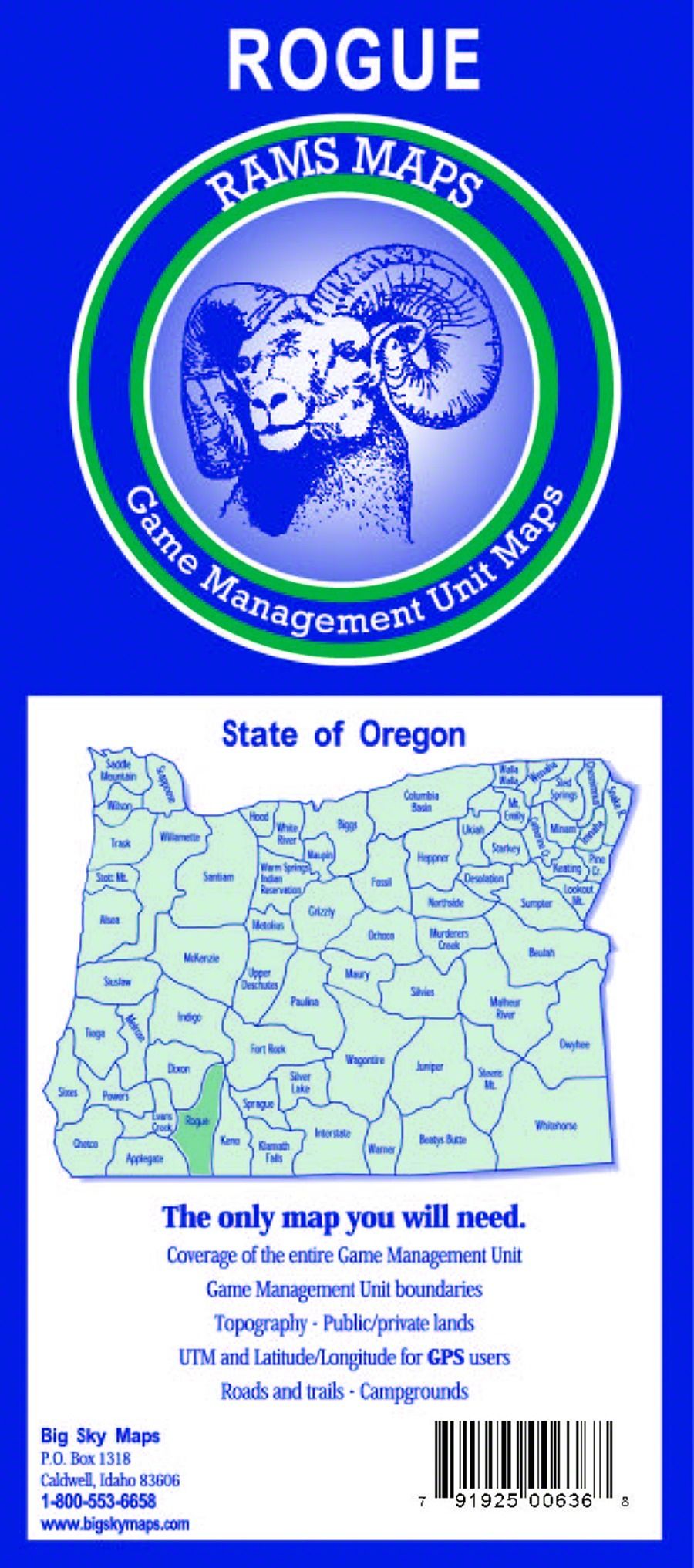 Buy And Find Oregon Maps Bureau Of Land Management Hunting