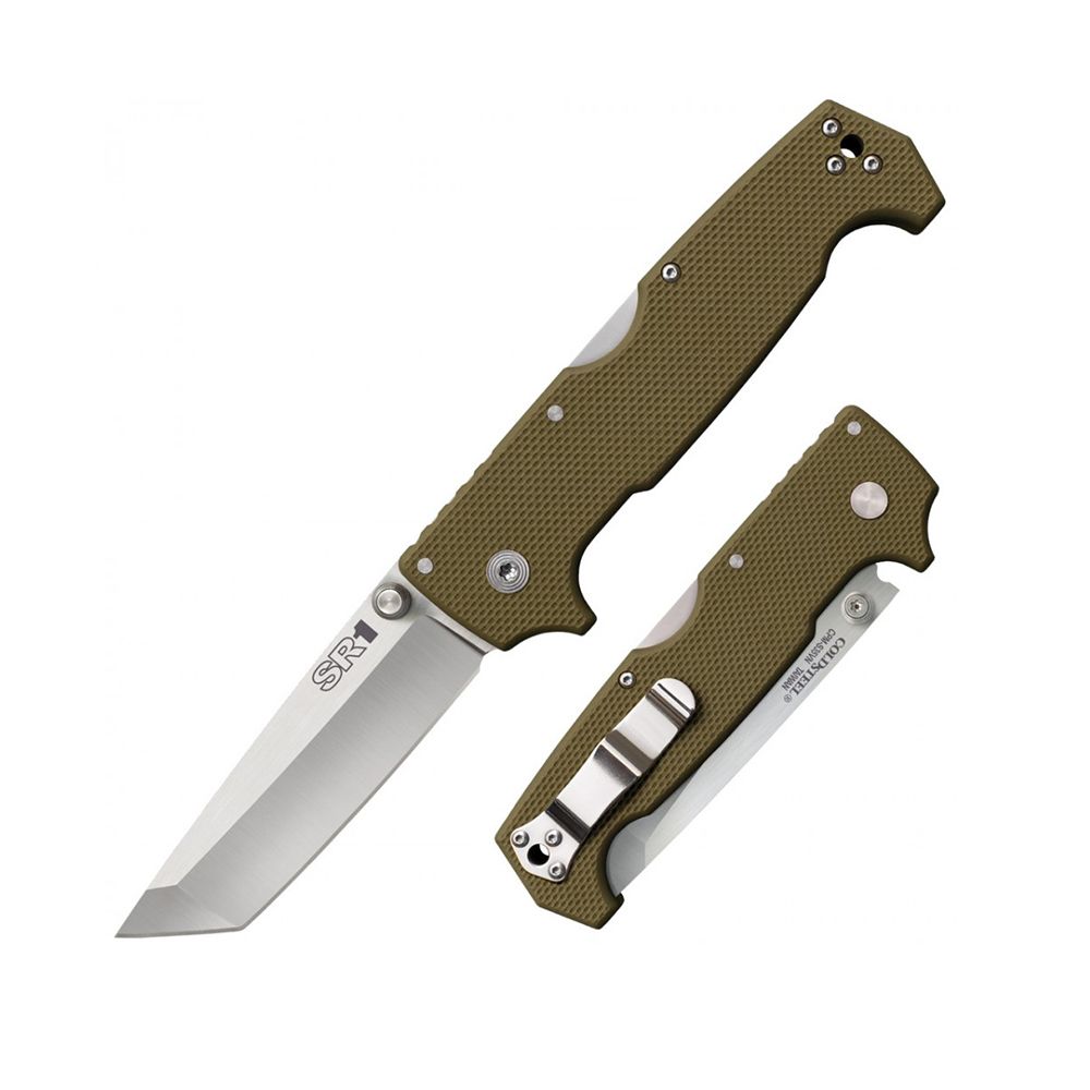 Cold Steel SR1 CPM-S35VN Tanto Point long OD Green Colored G-10 Handle 62LA NEW