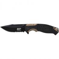 SW Knives SWMP13BS M&P Folding 3.5" 8Cr13MoV Stainless Steel Black Clip Point - 282