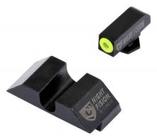 Night Fision Perfect Dot for Glock Square Green/Yellow, Black Tritium Handgun Sights