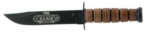 Ka-Bar 120th Anniversary U.S. Army Fixed 7 1095 Cro-Van Black Clip Point Leather