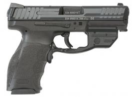 Heckler & Koch H&K VP9 Crimson Trace Green 9mm Luger Double 4.09 15+1 Black Interchangeable Backstrap Grip Black Slide