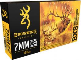 Main product image for Browning Ammo BXS 7mm Rem Mag 139 gr Terminal Tip 20rd box