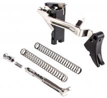ZEV Fulcrum Adjustable Trigger Ultimate Kit with Black Safety Compatible with For Glock 7, 17C, 17L, 19, 19C, 26, 3