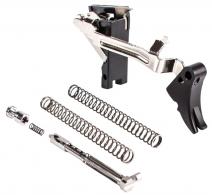 ZEV Fulcrum Adjustable Trigger Ultimate Kit with Black Safety Compatible with For Glock 7, 17C, 17L, 19, 19C, 26, 3 - FULADJULT9BB ZEV Fulcrum Adjustable Trigger Ultimate Kit with Black Safety Compatible with For Glock 7, 17C, 17L, 19, 19C, 26, 3 - FULADJULT9BB
