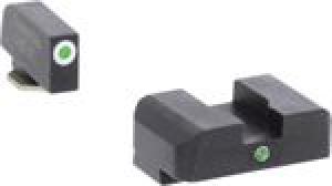 AmeriGlo GL5101 i-Dot Night Sight Fits Glock 17/19/19x/26 Gen5 Tritium Green Tritium w/White Outline Front Tritium Green Rear B - 383 AmeriGlo GL5101 i-Dot Night Sight Fits Glock 17/19/19x/26 Gen5 Tritium Green Tritium w/White Outline Front Tritium Green Rear B - 383