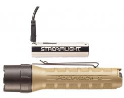 Streamlight PolyTac X USB 600/260/35 Lumens LED Polymer Coyote Lithium with USB Cord - 88612 Streamlight PolyTac X USB 600/260/35 Lumens LED Polymer Coyote Lithium with USB Cord - 88612
