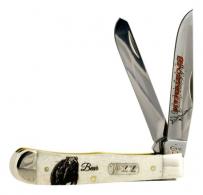 Case Sportsman Trapper Folder 3.25"/3.27" Steel Clip Point/Spey Bone - 50439