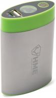 HME HW Hand Warmer With Flashlight ABS Plastic Sliver/Green - 220
