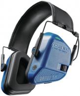 Champion Targets Vanquish Electronic Hearing Muff Over the Head Blue/Black Adult