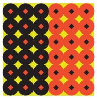 Birchwood Casey Shoot-N-C Self-Adhesive 1" Diamond/Circle Orange/Black 432 Pasters