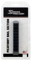 Seekins Precision M-Lok Picatinny Rail 9 Slots 6061-T6 Aluminum Black Hardcoat Anodized - 0010560081