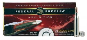 Federal Premium 243 Win 90 gr Nosler Accubond (AB) 20 Bx/ 10 Cs