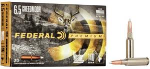 Federal Premium 6.5 CRD 140 gr Nosler Accubond (AB) 20 Bx/ 10 Cs - P65CRDA1