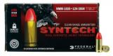 Federal American Eagle  Total Syntech Jacket Round Nose 9mm Ammo 50 Round Box - AE9SJ2