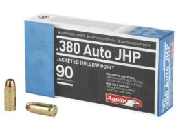 Aguila Pistol .380 ACP 90 gr Jacketed Hollow Point (JHP) 50 Bx/ 10 Cs - 1E802112