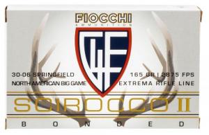 Fiocchi Extrema 30-06 Springfield 165 gr Swift Scirocco II Boat-Tail Spitzer 20 Bx/ 10 Cs