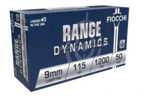 Fiocchi Range Dynamics 9mm 115Gr FMJ 200rds