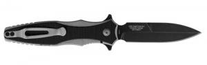 Kershaw 1559 Decimus 3.25" Folding Spear Point Plain Blackwash 8Cr13MoV SS Blade Black/Stonewashed Nylon/SS Handle Includes Pock - 280