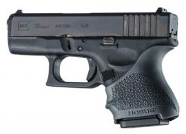 Hogue HandAll Beavertail Grip Sleeve For Glock 26, 27 Textured Black Rubber - 18600
