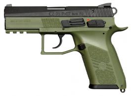 CZ-USA P-07 9mm Single/Double Action 3.75 10+1 OD Green Interchangeable Back