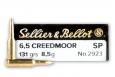 Sellier & Bellot 6.5 Creedmoor 131gr Soft Point  20rd box - SB65B