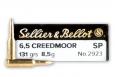 Main product image for Sellier & Bellot Rifle 6.5 Creedmoor 131 gr Soft Point (SP) 20 Bx/ 25 Cs