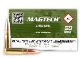 Magtech Tactical/Training 300 Blackout 200 gr Full Metal Jacket Subsonic 50 Bx/ 20 Cs - 300BLKSUBA Magtech Tactical/Training 300 Blackout 200 gr Full Metal Jacket Subsonic 50 Bx/ 20 Cs - 300BLKSUBA