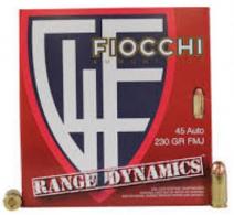 Fiocchi Range Dynamics .45 ACP 230 GR Full Metal Jacket (FMJ) 200 Bx/ 3 Cs - 514