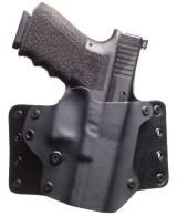 Main product image for BlackPoint Leather Wing Black Kydex Holster w/Leather Wings OWB fits For Glock 17,22 Right Hand