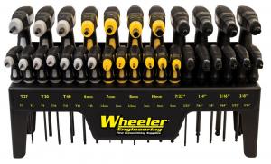Wheeler SAE/Metric Hex & Torx P-Handle Set Black Rubber Handle 30 Pieces - 1081957