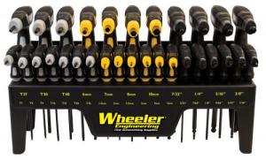 Wheeler SAE/Metric Hex & Torx P-Handle Set Black Rubber Handle 30 Pieces - 1081957