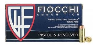 Main product image for Fiocchi Shooting Dynamics 10mm 180gr  Full Metal Jacket Truncated-Cone 50rd box