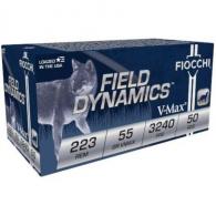 Fiocchi Extrema V-Max 223 Remington Ammo 55 gr 50 Round Box - 223HVC50