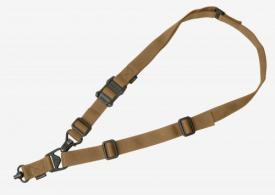 Magpul MS3 Single QD Sling GEN2 1.25" W Adjustable One-Two Point Coyote Nylon Webbing for Rifle - MAG515-COY