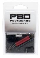 Polymer80 PF-Series Slide Parts Kit For Glock Gen 1-4 9mm 17-4 Stainless Steel/Aluminum Black/Red Finish - PFPSKITBL