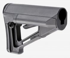 Magpul STR Carbine Stock Stealth Gray Synthetic for AR15/M16/M4 with Mil-Spec Tubes - MAG470-GRY