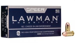Speer Ammo Lawman 45 ACP 230 gr Total Metal Jacket (TMJ) 50 Bx/ 20 Cs - 53653 Speer Ammo Lawman 45 ACP 230 gr Total Metal Jacket (TMJ) 50 Bx/ 20 Cs - 53653