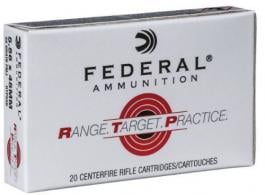 Federal Range & Target 5.56 55gr FMJ 20ct (RTP556) - RTP556