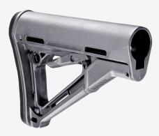 Magpul CTR Carbine Stock Stealth Gray Synthetic for AR15/M16/M4 with Mil-Spec Tubes - MAG310-GRY
