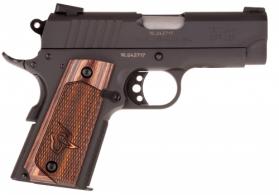Taurus 1911 Officer .45 ACP Single 3.5 6+1 Walnut Grip Black - 1191101OFCAL