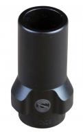 SilencerCo 3-Lug Muzzle Device 9mm Luger 1/2x36" Threads Black Steel