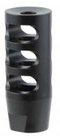 TacFire MZ10023B Compact Compensator Black Nitride Steel with 5/8"-24 tpi Threads, 2.50" OAL & 1" Diameter for 308 Win AR-10 - MZ10023B