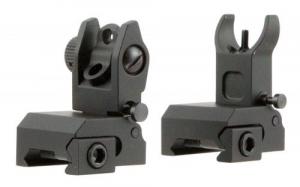 TacFire AR Same Plane Low Profile Flip-Up Iron Sights Aluminum Black Anodized - IS001 TacFire AR Same Plane Low Profile Flip-Up Iron Sights Aluminum Black Anodized - IS001