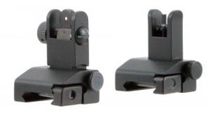 TacFire Low Profile Sight Set AR Platform Black Anodized Flip Up